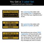 Mavic 3 FAA Labels and ID Card Set