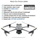 Mavic 3 FAA Labels and ID Card Set