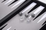 Luxury 18-Inch Backgammon Set with Pearl Dice