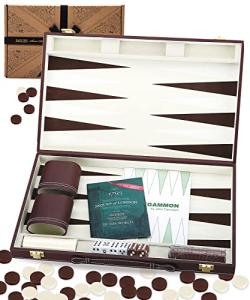 Jaques Backgammon Set - 15" Folding Case