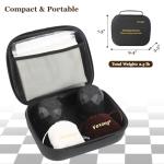 Portable 20-Inch Silicone Backgammon Set with Bag
