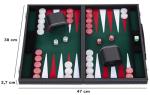 Engelhart Luxury Backgammon Set - Green 15 Inches