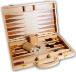 Engelhart 15" Inlaid Wooden Backgammon Set