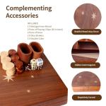 Classic Wooden Backgammon Set with Checkers Pieces