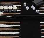 Deluxe 18” Backgammon Game with Felt Interior