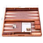 Classic Wooden Backgammon Set with Checkers Pieces