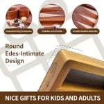 Classic Wooden Backgammon Set with Checkers Pieces