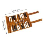 Portable Rollable Backgammon Chess Set for 2 Players