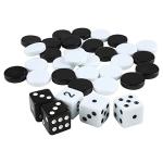 Portable Rollable Backgammon Chess Set for 2 Players
