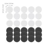 Backgammon Checkers Set - 30 Black & White Chips