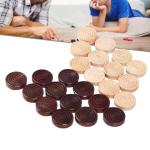 24-Piece Solid Wood Backgammon Checker Set