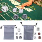 Elegant Acrylic Backgammon Dice Set with Pearl Finish