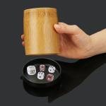 Elegant Acrylic Backgammon Dice Set with Pearl Finish