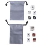 Elegant Acrylic Backgammon Dice Set with Pearl Finish