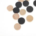 Wooden Backgammon Pieces Set with Dice, 30pcs