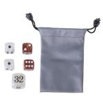 Elegant Acrylic Backgammon Dice Set with Pearl Finish