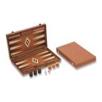 Mahogany Backgammon Set with Accessories - 19x12 Inch