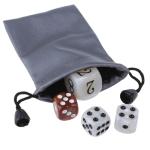 Elegant Acrylic Backgammon Dice Set with Pearl Finish