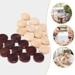 24-Piece Solid Wood Backgammon Checker Set