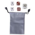 Elegant Acrylic Backgammon Dice Set with Pearl Finish