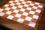 Italfama Luxury Beech Chess and Backgammon Table