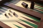 Italfama Luxury Beech Chess and Backgammon Table