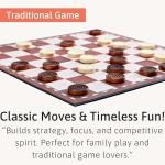 Jaques of London 12" Foldable Checkers and Draughts