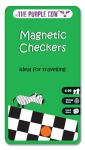 Purple Cow PC797 Magnetic Travel Checkers Game
