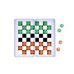 Purple Cow PC797 Magnetic Travel Checkers Game