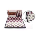 Magnetic Wooden Checkers and Chess Set