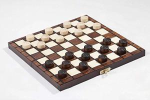 10" Traditional Wooden Chess and Checkers Set