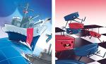Clementoni Naval Battle and Checkers Game