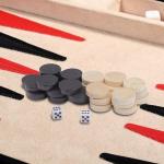 Two-Tone Chess and Checkers Game Pieces Set