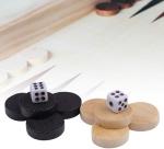 Two-Tone Chess and Checkers Game Pieces Set