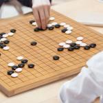 Bamboo Reversible Go Game Set with Stones