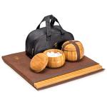 Bamboo Reversible Go Game Set with Stones