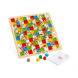 Bigjigs Toys Classic Snakes and Ladders Game
