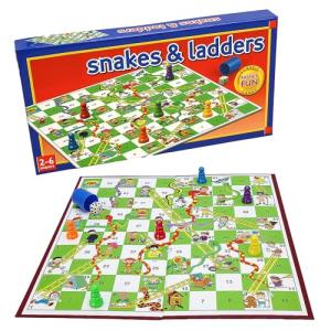 Snakes & Ladders Classic Board Game for Everyone