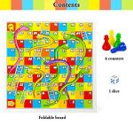 Abeec Snakes and Ladders Family Board Game