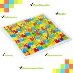 Abeec Snakes and Ladders Family Board Game