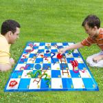 Abeec Jumbo Outdoor Snakes and Ladders & Noughts Game