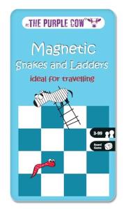 Purple Cow Magnetic Snakes and Ladders Game