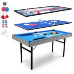 HLC 5-in-1 Multi Game Table for Family Fun
