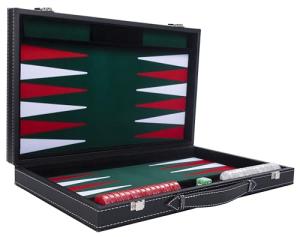 Engelhart Luxury Backgammon Set - Green 15 Inches