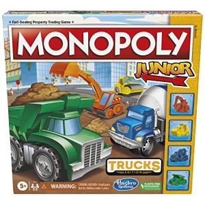 Monopoly Junior Trucks Edition Board Game for Kids