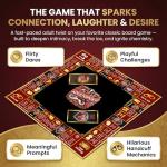 Naughty Adultopoly Board Game with Handcuffs