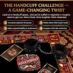 Naughty Adultopoly Board Game with Handcuffs