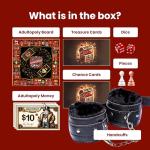 Naughty Adultopoly Board Game with Handcuffs