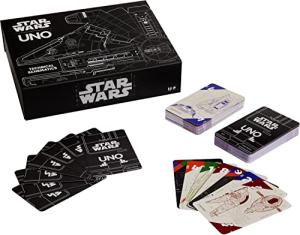 UNO Star Wars Card Game with Space Schematics