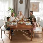 BKTSUNAMI Solid Wood Game Table for 4–6 Players